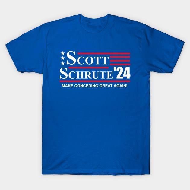 Scott Schrute 2024 - Make Conceding Great Again! T-Shirt by Bigfinz